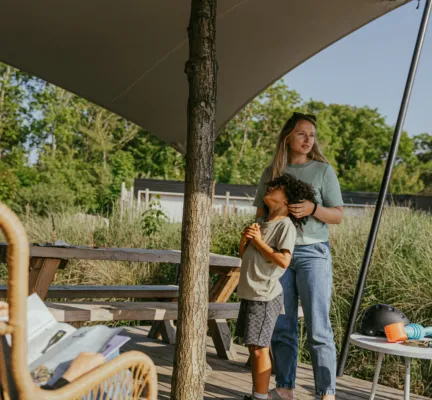 Duinzicht veranda kind en moeder 2