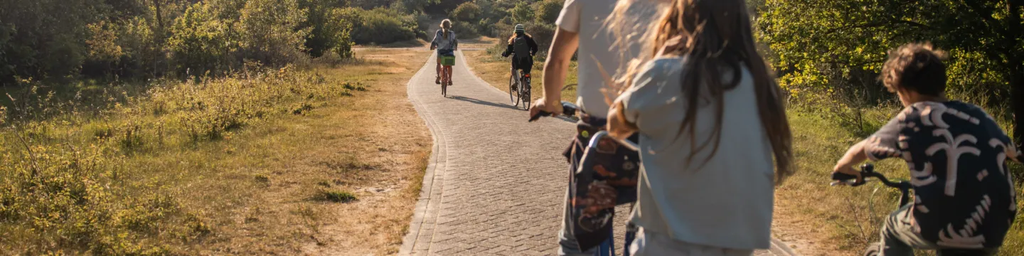 Fietsen door de duinen