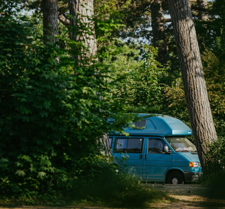 Camperplaatsen kampeerbusje